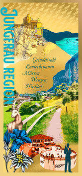 Jungfrau region Gold Foil Card