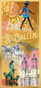 St. Gallen Gold Foil Card