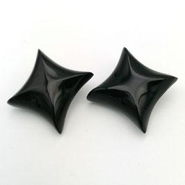 Ohrclips schwarz glänzend