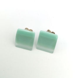 Ohrstecker seegrün blickdicht