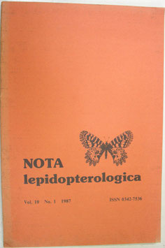 Nota lepidopterologica Vol.10 No.1 SEL Societas  Europaea Lepidopterologica 1987