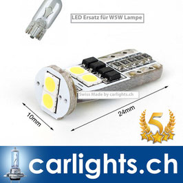 LED W5W-T10 Swiss Made  CANBUS