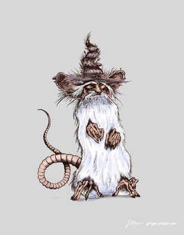 Wizard Rat Art Print