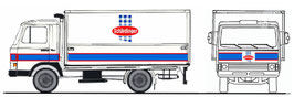 Art. 4095 - Magirus Deutz "Zeta" 90M5 - HUROWA-Verteilerfahrzeug