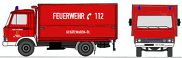 Art. 4084 - Magirus Deutz "Zeta" 90M5 - Gerätewagen GW-ÖL