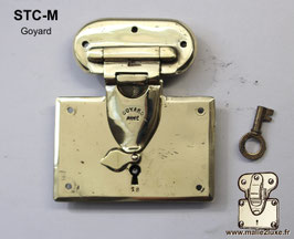 STC-M Goyard - Serrure malle et valise laiton massif