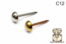 C12 - Clous Ø 12 mm laiton massif