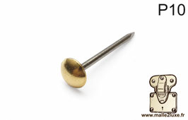 P10 - Clous Ø 10 mm laiton massif