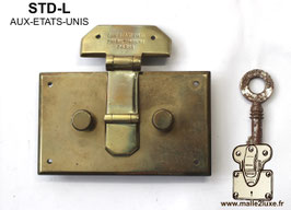 STD-L Aux Etat Unis - Serrure Valise laiton massif