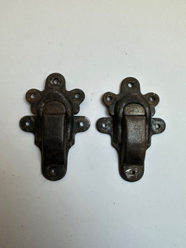 Fermoir malle trunk lock Vuitton Acier 95 x 62 mm circa 1900