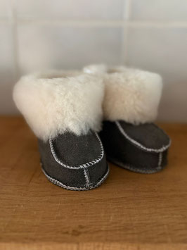 Babyslof lamswol - Babyboots maat 21/22 Grey