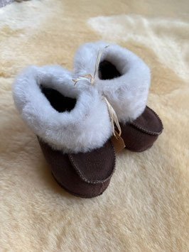 Babyslof lamswol - Babyboots maat 21/22 Brown