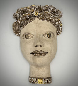 Kopf Maske zum hängen 24cm hoch, 17,5cm oben breit