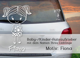 "Fiona" Autoaufkleber Sticker für Baby Kind