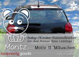 "Mäuschen" - Autoaufkleber