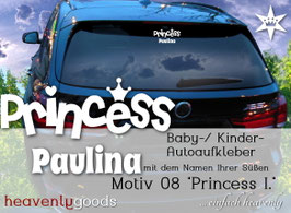 "Princess" - Autoaufkleber
