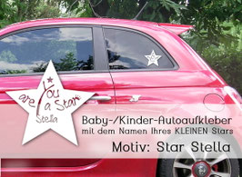 "Stella STAR" Autoaufkleber Sticker für Baby Kind