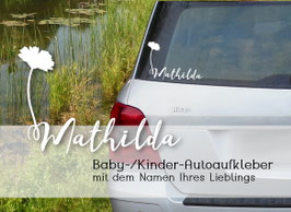 "BLÜMCHEN" Autoaufkleber Sticker für Baby Kind