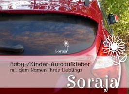 "SONNENBLUME" Autoaufkleber Sticker für Baby Kind