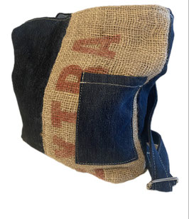Beutelhandtasche "Jeans-Jute"
