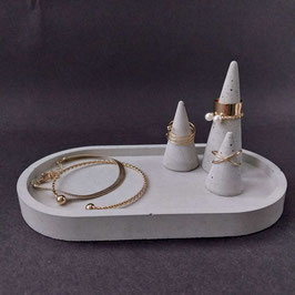 Trinket Ring Cone Jewellery Display Organiser Dish