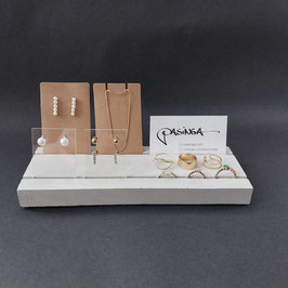 Jewellery Set Display Stand, concrete earring card ring bracelet tray