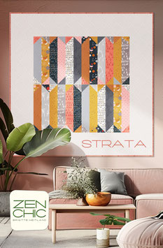 PDF-Nähanleitung für den Quilt "Strata" von Zen Chic