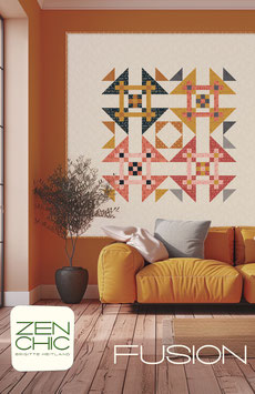 PDF-Nähanleitung für den Quilt "Fusion" von Zen Chic