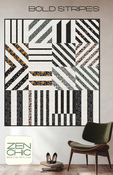 PDF-Nähanleitung für den Quilt "Bold Stripes" von Zen Chic