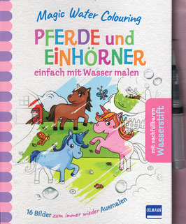 Wassermalbuch Pferde und Einhörner