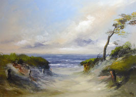 Kunstpostkarte "Strandaufgang"