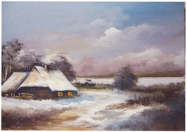 Kunstpostkarte "Winterabend"