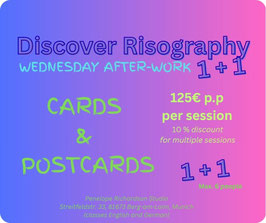 Next Dates: 5th November or 3rd December. Create a Greeting Cards and Postcards. It's up to you.
