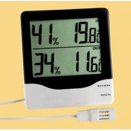 HIGROMETRO DIGITAL PARA INCUBADORAS CON SONDA GRAN PANTALLA LCD REF HIG-456