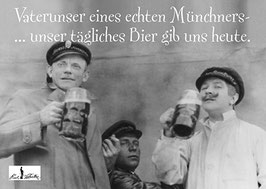 Postkarte: Vaterunser eines echten Münchners ...