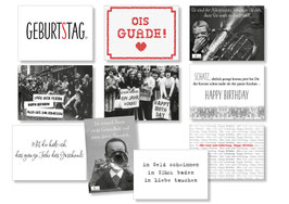 10er Geburtstag Postkarten Set