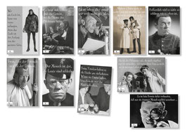 10er Karl Valentin Postkarten Set "drei"