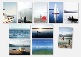 10er Sommer Postkarten Set