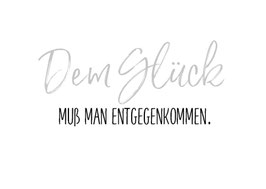 Postkarte: Dem Glück