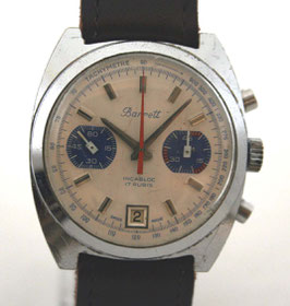 Original BARRETT Chronograph - Handaufzug - Valjoux 7734 (Artikel-Nr. Ba-40)