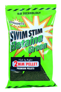 Dynamite Baits Swim Stim Betaine Green Pellets 2mm