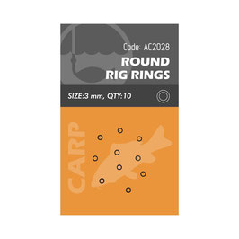 Life Orange Round Rig Rings 3mm