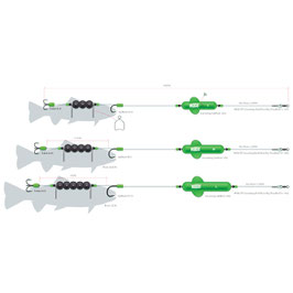MADCAT Screaming Profi River Rig Deadbait 180cm