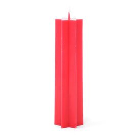 Kerze "Hoher Stern" (240g), Farbe: Rot