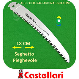CASTELLARI Ricambio Lama Curva 18 cm Seghetto Pieghevole Cod. 18C