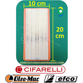 OLEOMAC, EFCO Filtro Aria Soffiatore Cod. 0613700 (Cifarelli)