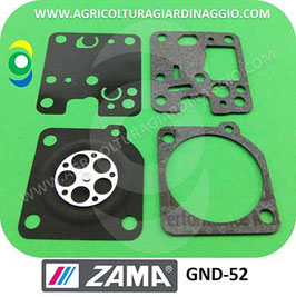 Kit Membrane e Guarnizioni Carburatore ZAMA GND-52, Codice Sabart.R126607