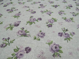 Tischdecke Baumwolle Röschen lila