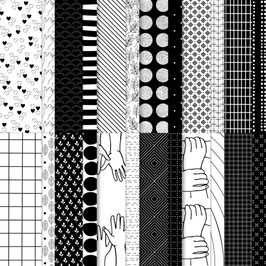 Designerpapier "Miteinander Verbunden"