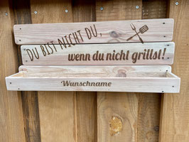 Gewürzregal Grillmeister Wunschname